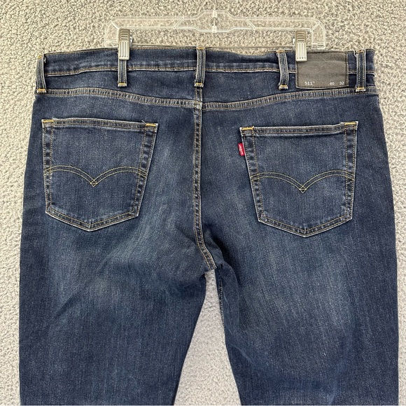 Levi's 511 Stretch Slim Fit Jeans Dark Wash Men's 40 x 32 - Picture 3 of 10